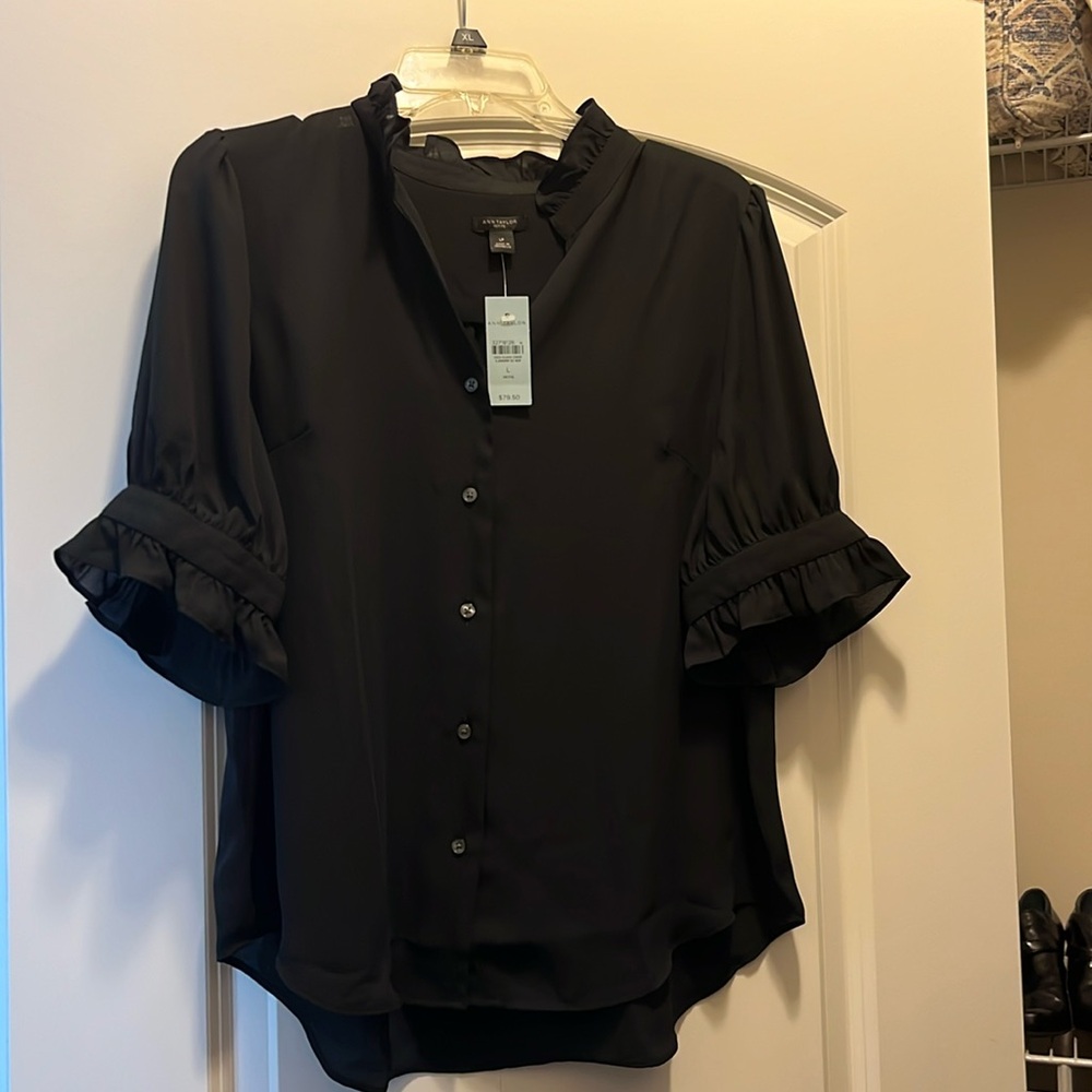 Ann Taylor Black Blouse